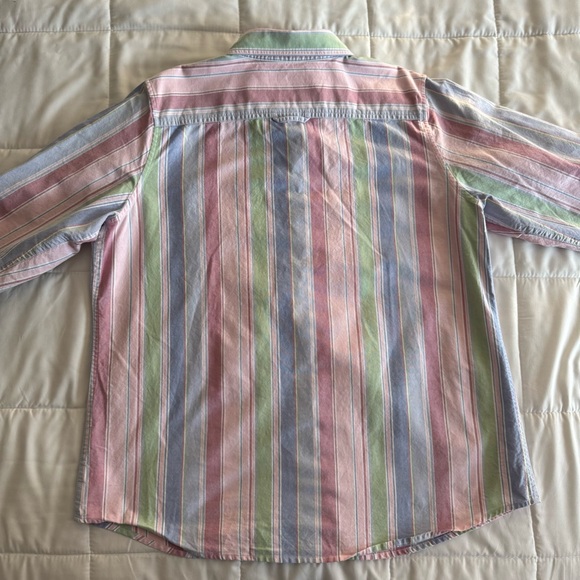 L.L. Bean Stripped Button Down Shirt Size XL - Picture 2 of 4